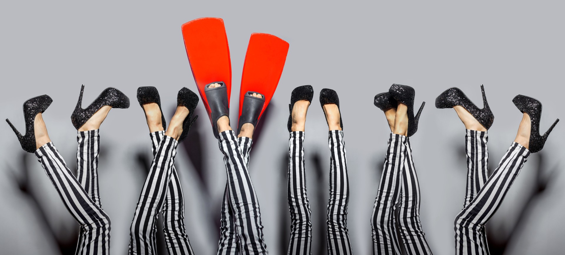 Standing out from others concept